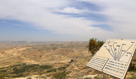 沙漠山风景 鸟瞰图，Jordan，中东