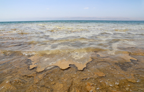 在 Jordan，中东死海海岸