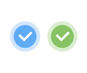 已批准的图标.接受徽章.选中标记.贴勾.向量例证照片