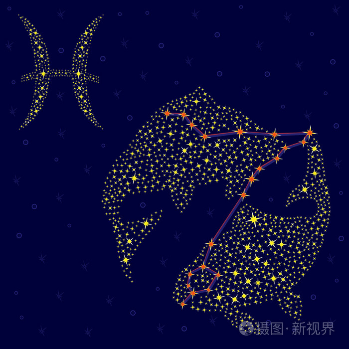 双鱼座头像 星空图片