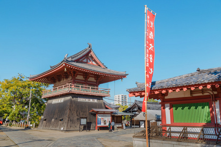 在日本大阪四天王寺北钟楼