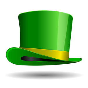 绿色圣帕特里克节的帽子