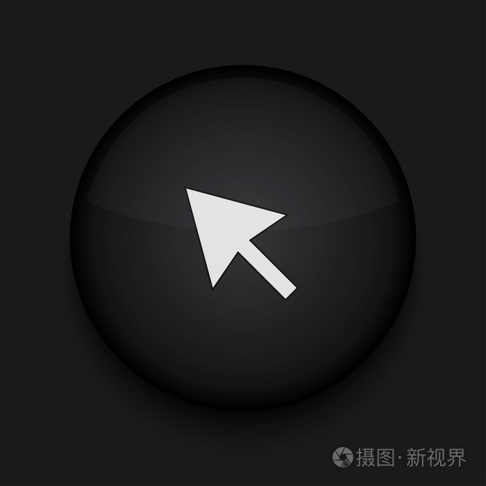 矢量圆圈 app 图标黑色背景上.eps10