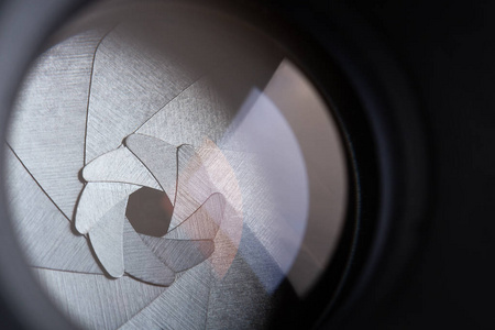 复古照相复古照相镜头光圈叶片特写图照片