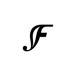 标志字母 F