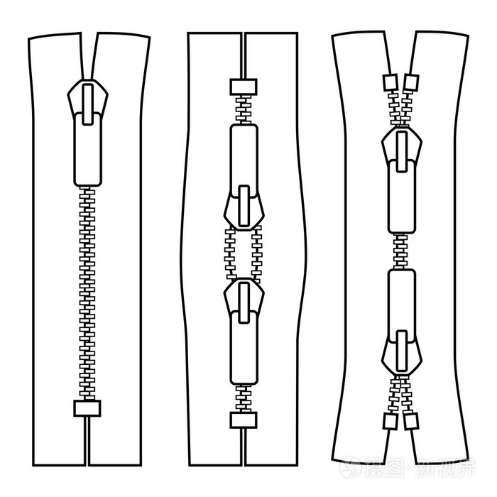 拉链的简笔画简单图片