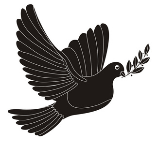 eps10 文件鸽子和鸽子为和平概念和婚礼树立了心形图案象征和平的鸽子