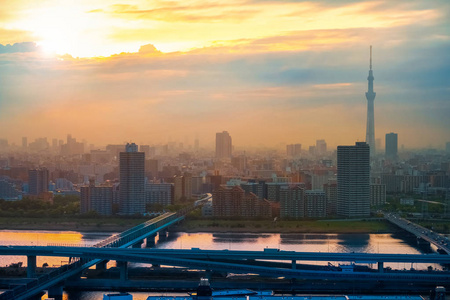 日本首都东京城市景观景观