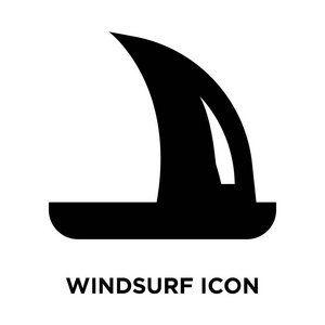冲浪图标矢量隔离在白色背景上, 标志概念的冲浪标志在透明的背景, 充满黑色符号