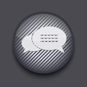 矢量 app 圈带区卷上的图标的灰色背景。10 eps