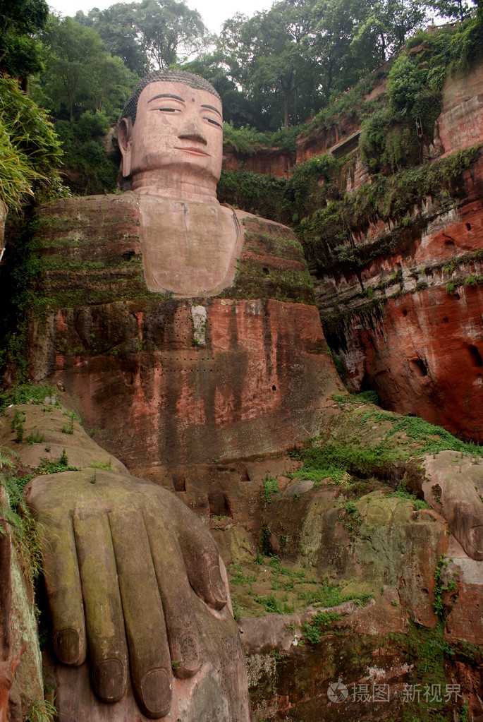 大佛位于乐山四川中国