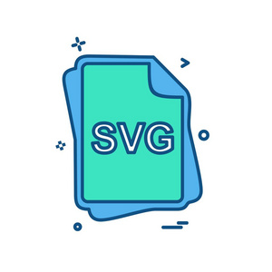 Svg 文件类型图标设计矢量图