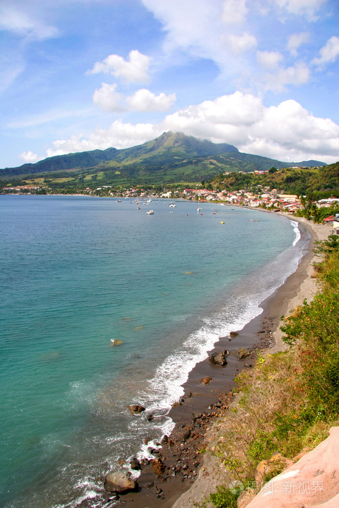 法国加勒比海的马提尼克岛法国coastine