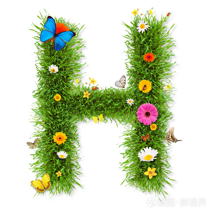 春天字母"h