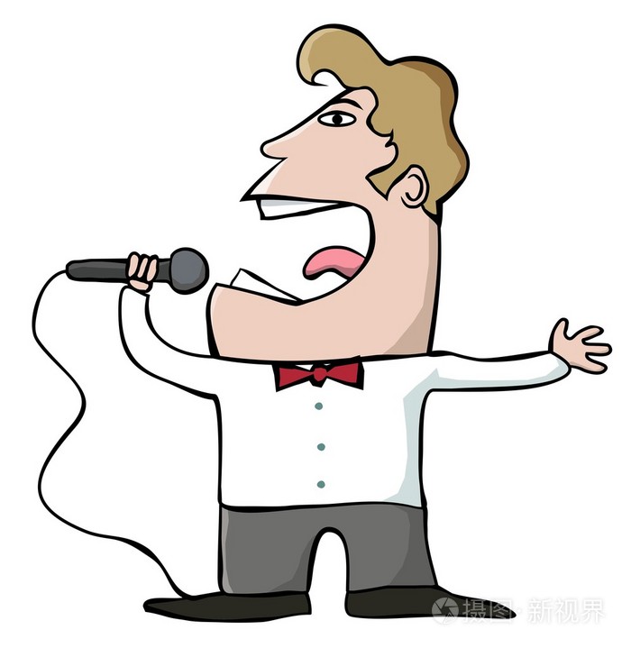 Человек поющий читать. Человек поет в микрофон. Чел с микрофоном иллюстрация. Оперный певец поет. Вокалист мультяшный.