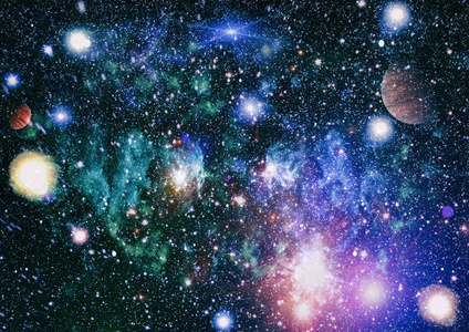 距离地球很远的地方有许多光年.由 nasa 提供的这幅图像的元素照片