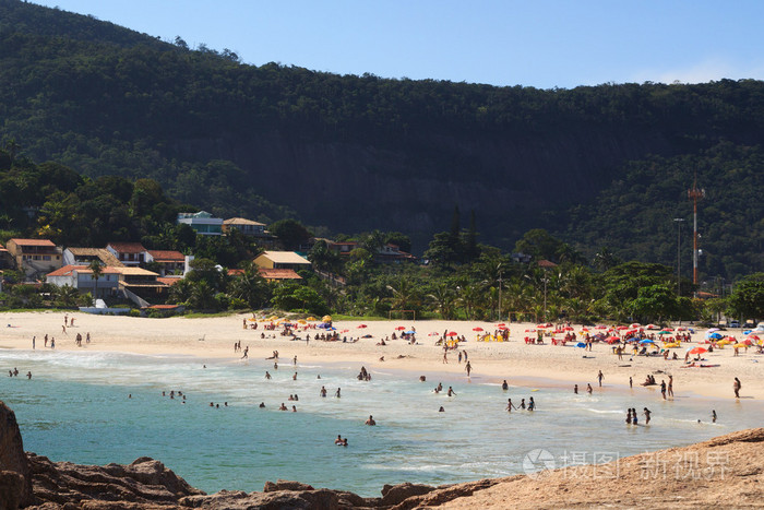 海滩 piratininga 人 niteroi 里约热内卢