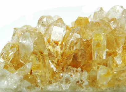 黄水晶 geode 地质晶体
