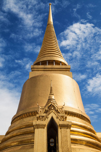 泰国曼谷, wat phra kaew, 金 chedi