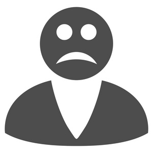 抑郁症图标平图片