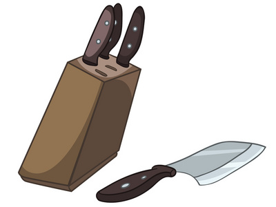 卡通家用厨房套刀