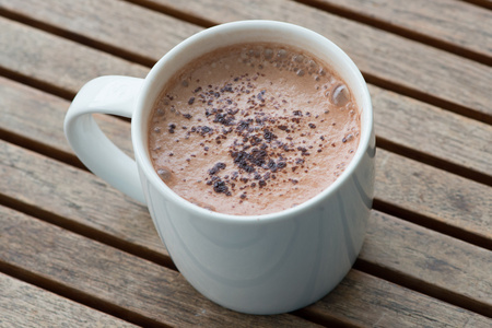 白色的热巧克力图片