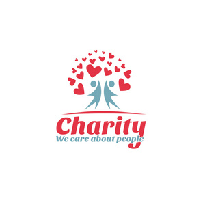 在慈善组织中使用的标志照片