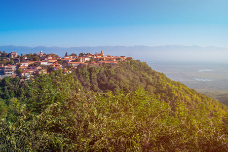 sighnaghi signagi 是卡赫蒂地区的一个格鲁吉亚小镇。西尼纳吉在佐治亚州被称为 爱的城市