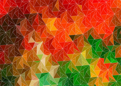 抽象背景与有色的三角形秋天叶子秋天