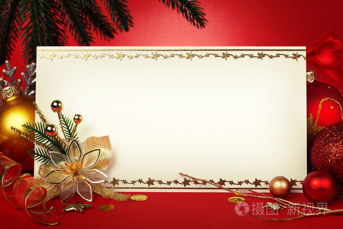 圣诞贺卡装饰摆件与框架