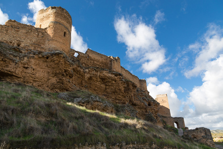 城堡废墟的墙