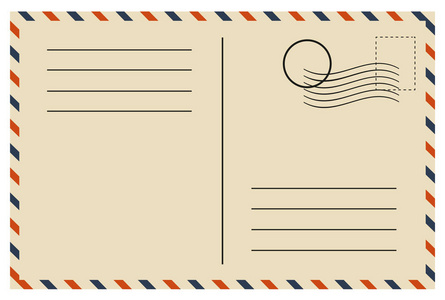 明信片模板矢量图片-明信片模板矢量素材-明信片模板矢量插画-摄图新