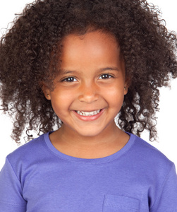 小女孩的发型可爱的非洲小女孩漂亮发型照片