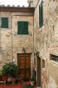 在意大利的老门面