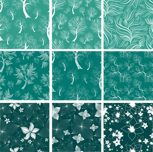 图案无缝暗花向量组的无缝暗花无缝暗花无缝暗花的集四个矢量无缝暗花