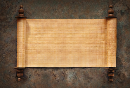 空白卷轴打开照片