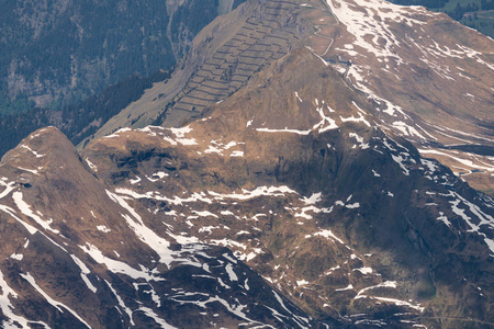 壮观的中部高原从欧洲顶部到孚日的壮丽景色狮身人面像天文台 3454 米, 瑞士
