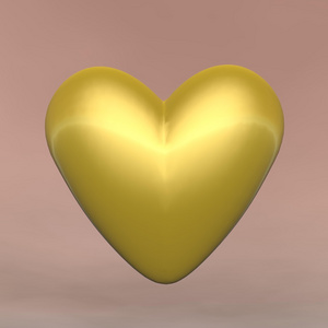 金色的心3d 渲染