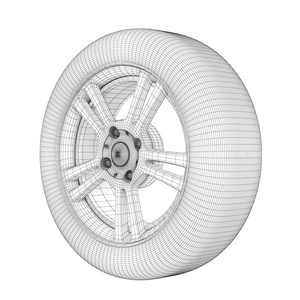 车轮上的白线模型