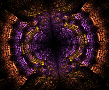 发光星门在空间, 计算机产生的抽象背景。银河花边分形
