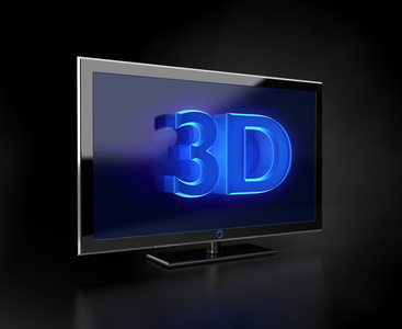 平板电视3d 高清概念