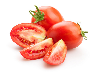 成熟的李子番茄照片