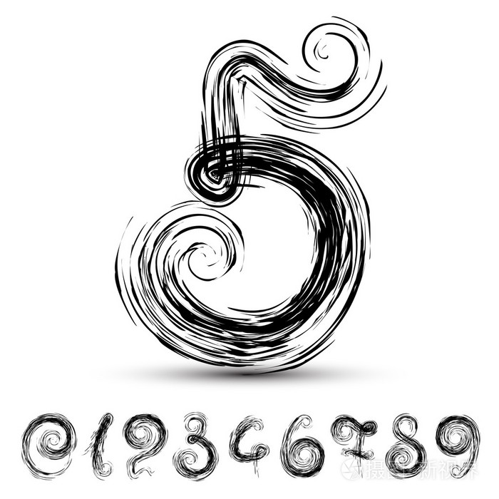 从0到9的数字一套