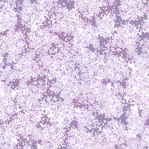 无缝背景与淡紫色的花。矢量图