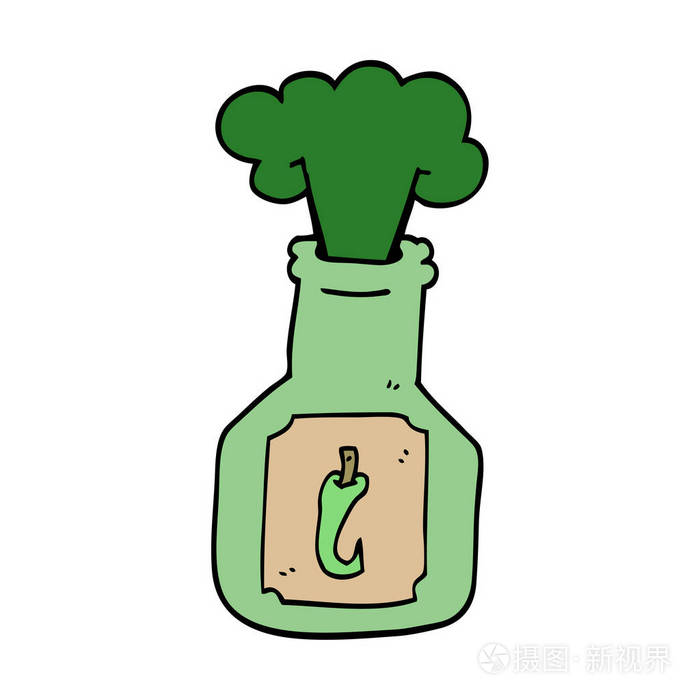 动画片涂鸦热辣椒酱