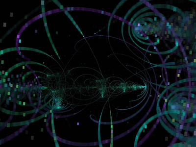 分形抽象色彩数字背景创意设计迪斯科混沌