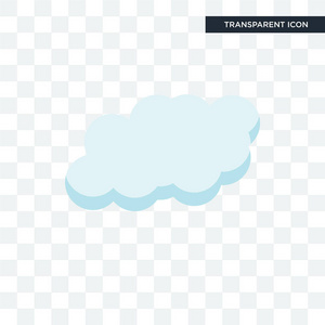 Cloude 矢量图标在透明背景上隔离, Cloude lo