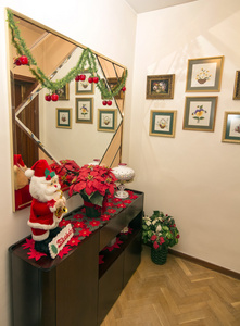 内部细节的家装饰得圣诞用品