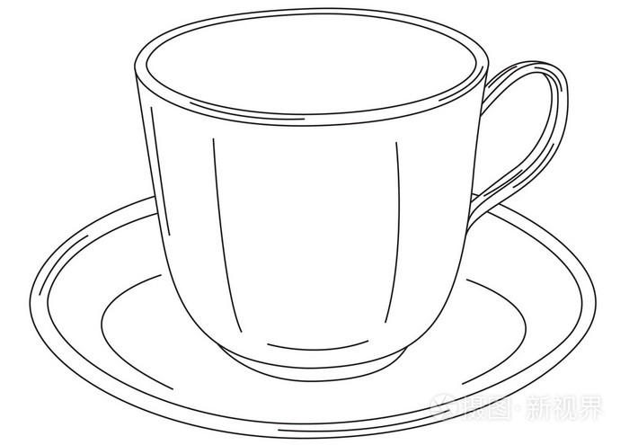 咖啡杯子矢量图