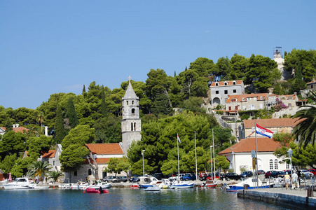 克罗地亚 cavtat 沿海城镇